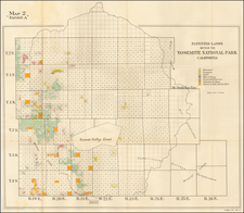 Yosemite Map By Norris Peters Co.