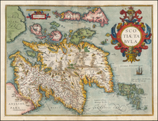 Scotland Map By Abraham Ortelius