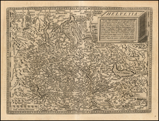 Switzerland Map By Matthias Quad / Johann Bussemachaer