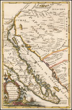 Southwest, Mexico, Baja California and California Map By John Gibson