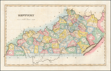 Kentucky Map By Fielding Lucas Jr.