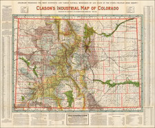 Southwest and Rocky Mountains Map By George Clason