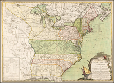 United States, New England, Mid-Atlantic and South Map By Jacques Esnauts  &  Michel Rapilly