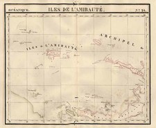 Asia, Southeast Asia, Australia & Oceania, Oceania and Other Pacific Islands Map By Philippe Marie Vandermaelen