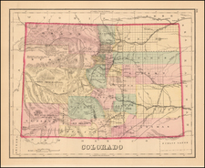Southwest and Rocky Mountains Map By O.W. Gray