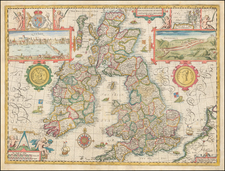 British Isles Map By John Speed