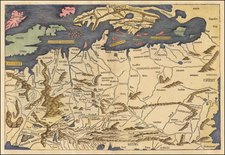 Europe, Europe, British Isles, Netherlands, Austria, Poland, Russia, Ukraine, Romania, Czech Republic & Slovakia, Scandinavia and Germany Map By Hartmann Schedel