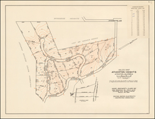 [Atherton]  Sales Map Atherton Heights  Atherton California May 1937 . . .  By Hare, Brewer and Clark Inc.