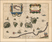 (Spice Islands) Moluccae Insulae Celeberrimae By Willem Janszoon Blaeu