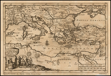 Turkey, Mediterranean, Turkey & Asia Minor and Greece Map By Pieter van der Aa