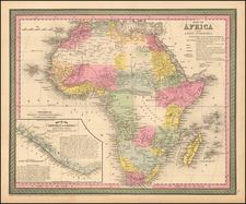 Africa Map By Thomas, Cowperthwait & Co.