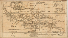 Southeast, New Mexico, Caribbean and South America Map By William Dampier