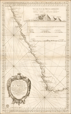 South Africa Map By Jacques Nicolas Bellin