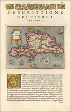 Caribbean Map By Tomasso Porcacchi