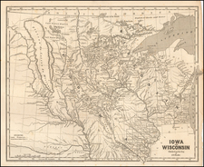 Minnesota, Wisconsin, Iowa, North Dakota and South Dakota Map By Sidney Morse  &  Samuel Breese