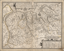 British Counties Map By Peter Stent