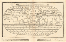 World and World Map By Benedetto Bordone