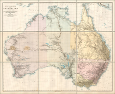 Australia Map By Augustus Herman Petermann
