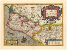 Mexico Map By Jodocus Hondius / Gerhard Mercator