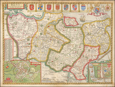 British Counties Map By John Speed