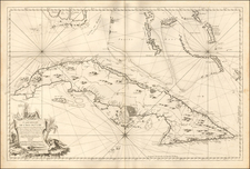 Cuba Map By Jacques Nicolas Bellin