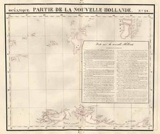 Asia, Southeast Asia, Australia & Oceania, Australia, Oceania and Other Pacific Islands Map By Philippe Marie Vandermaelen