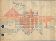 Nevada Map By F. H. Russell