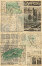 California and Yosemite Map By Julius C. Henkenius / Sunset Press