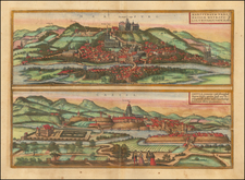 Germany Map By Georg Braun  &  Frans Hogenberg