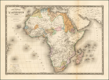 Africa Map By Adrien-Hubert Brué