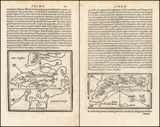 Atlantic Ocean, New England, Mid-Atlantic, Southeast, Caribbean, Baltic Countries and Scandinavia Map By Benedetto Bordone