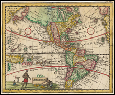 California as an Island and America Map By Anonymous