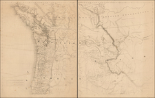 Idaho, Montana, Pacific Northwest, Oregon, Washington and British Columbia Map By H.H. Bancroft & Company / William H. Knight