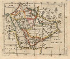 Asia and Middle East Map By Robert Morden