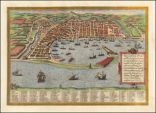 Other Italian Cities Map By Georg Braun  &  Frans Hogenberg