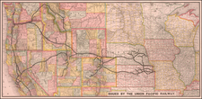 Plains, Southwest, Rocky Mountains, Pacific Northwest and California Map By Rand McNally & Company