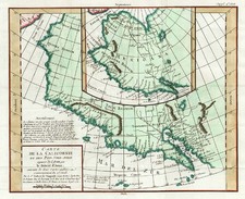 Southwest, Alaska and California Map By Denis Diderot / Didier Robert de Vaugondy