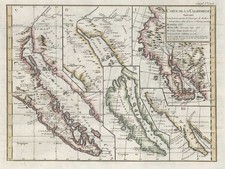 Baja California and California Map By Denis Diderot / Didier Robert de Vaugondy