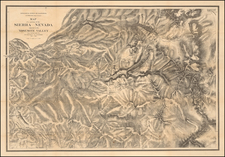 California and Yosemite Map By J.P. Whitney