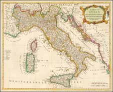 Italy Map By Richard William Seale