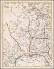 South, Louisiana, Texas, Midwest and Plains Map By Theophil Ehrmann