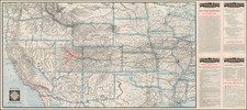 Plains, Southwest, Colorado, Utah, Rocky Mountains, Colorado and Utah Map By Poole Brothers