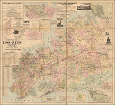 New York City Map By J.B. Beers