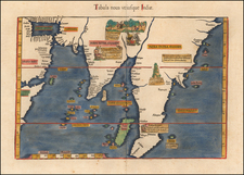 Indian Ocean, India, Southeast Asia and Malaysia Map By Lorenz Fries