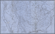 United States Map By George Catlin