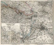 Europe and Germany Map By Adolf Stieler