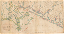 Florida, South, Louisiana and Alabama Map By  Arsene  Lacarierre Latour