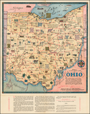 Ohio and Pictorial Maps Map By Sewah Studios