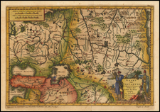 Kaart van Tartaryen Vogens de Voyagien door Johan du Plan Carpin en Acelin Inde Iaaren 1246, 1247 ens. By Pieter van der Aa