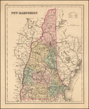 New Hampshire Map By O.W. Gray